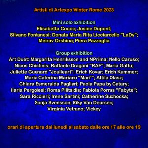 flyer retro artexpo winter rome 2023-R